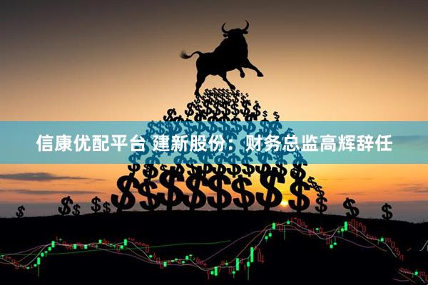 信康优配平台 建新股份：财务总监高辉辞任